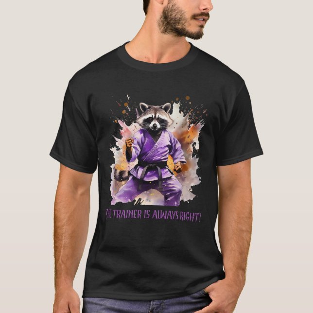 Racoon-coach, sport T-Shirt (Front)