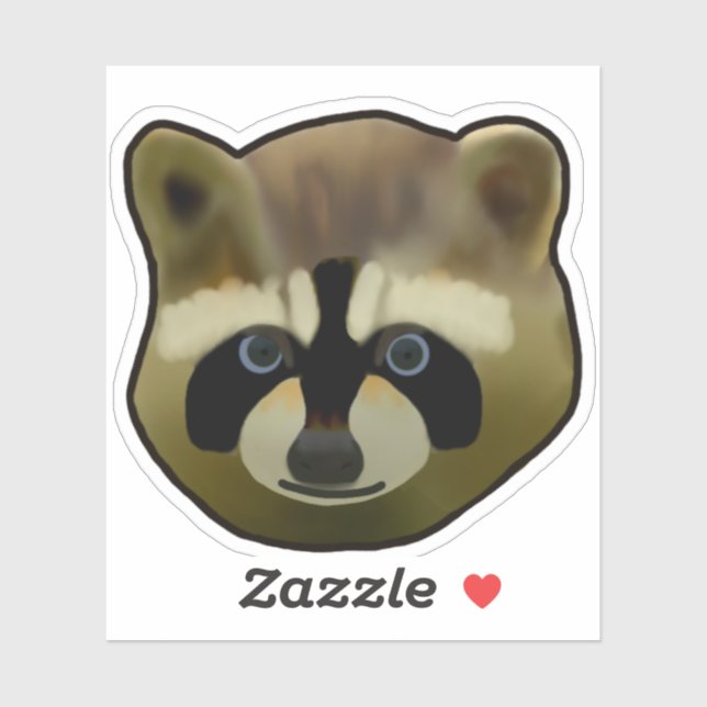 Racoon Face Sticker (Sheet)