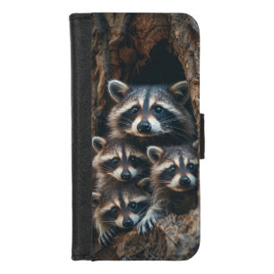 Racoon Family iPhone 8/7 Wallet Case