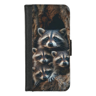 Racoon Family  iPhone 8/7 Wallet Case
