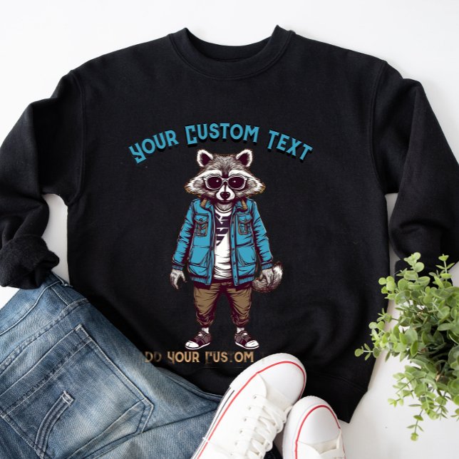 Racoon Fashionable Animal Fashion Sweatshirt (Creator Uploaded)