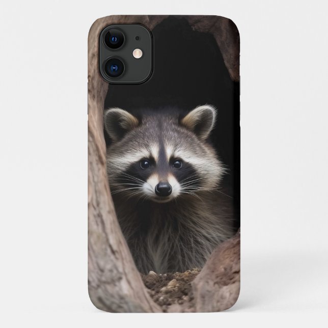 Racoon in Tree Cave  Case-Mate iPhone Case (Back)