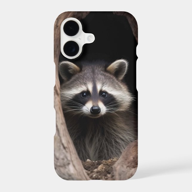 Racoon in Tree Cave  Iphone Case (Back)