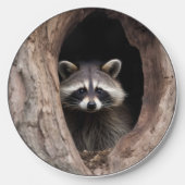 Racoon in Tree Cave  Wireless Charger (Front)