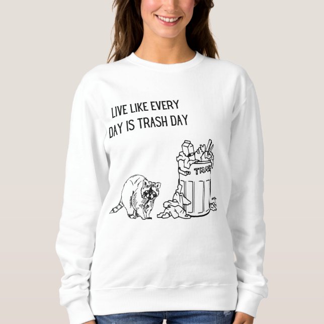 racoon inspirational sweatshirt (Front)