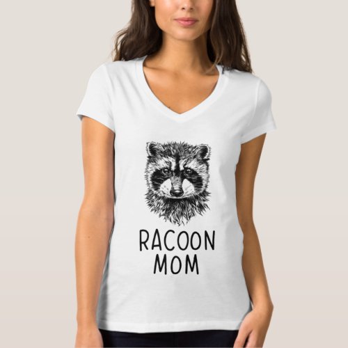 Racoon Mom Raccoon Lovers Mothers day T_Shirt