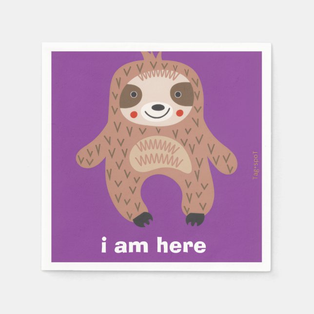 racoon  napkins (Front)