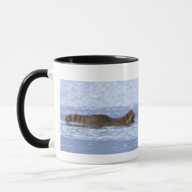 Racoon Swimming Mug (Left)