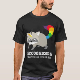 Racoonicorn Funny rash Panda Raccoon Unicorn T-Shirt