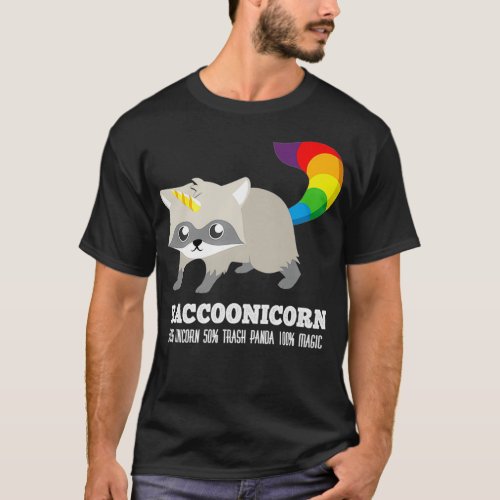 Racoonicorn Funny Trash Panda Raccoon Unicorn T_Shirt