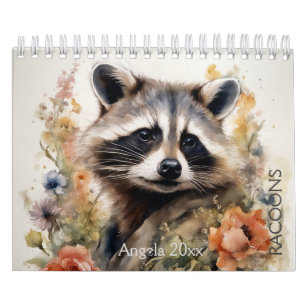 Racoons in Flowers Calendar