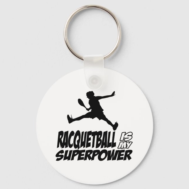 racquetball is my superpower keychain (Front)