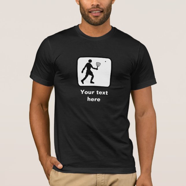 Racquetball Logo -- Customizable T-Shirt (Front)