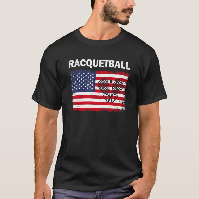 Racquetball Player   Racquetball Crew Racquet Spor T-Shirt (Front)