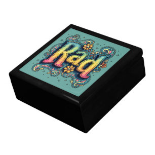 Rad 70s Groovy Psychedelic Aesthetic Gift Box