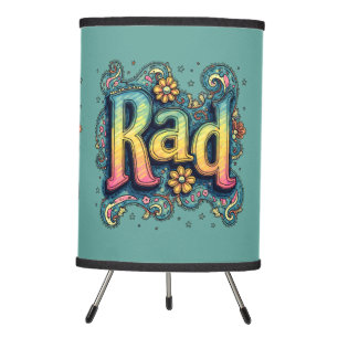 Rad 70s Groovy Psychedelic Aesthetic Tripod Lamp
