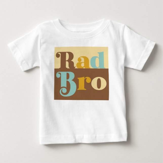 Rad Bro Big Brother Retro Infant T-Shirt (Front)