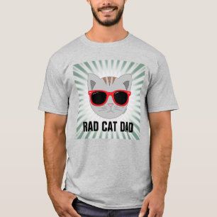 RAD CAT DAD Sunglasses Cat T-Shirt