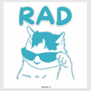 rad cat sticker
