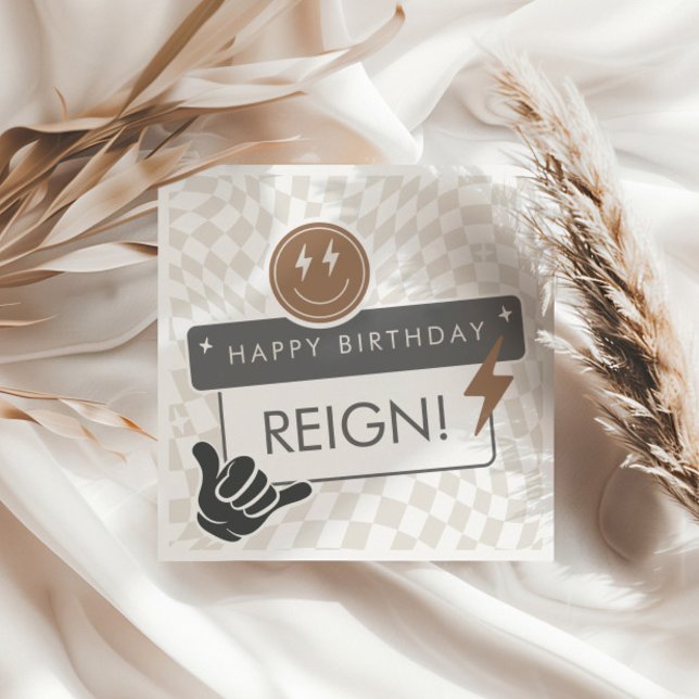 Rad Cool Dude Boys' Birthday Napkins (Creator Uploaded)