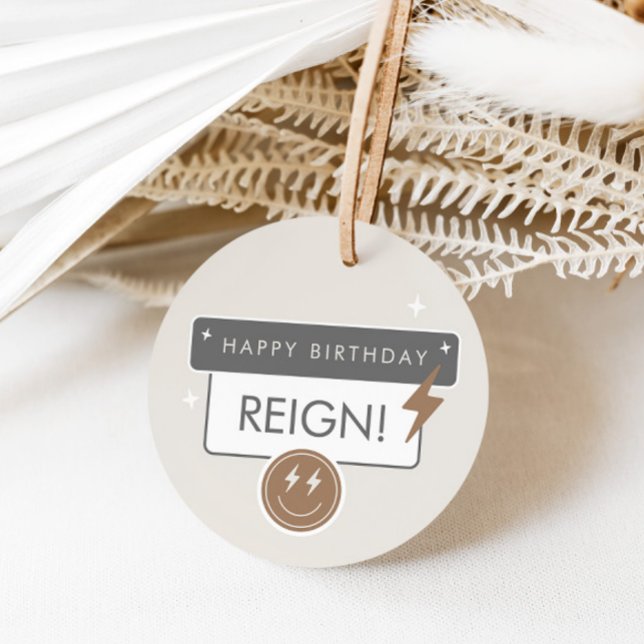 Rad Cool Dude | Boys Retro Skater Birthday Favor Tags (Creator Uploaded)