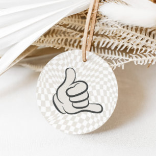 Rad Cool Dude   Boys Retro Skater Birthday Favor Tags