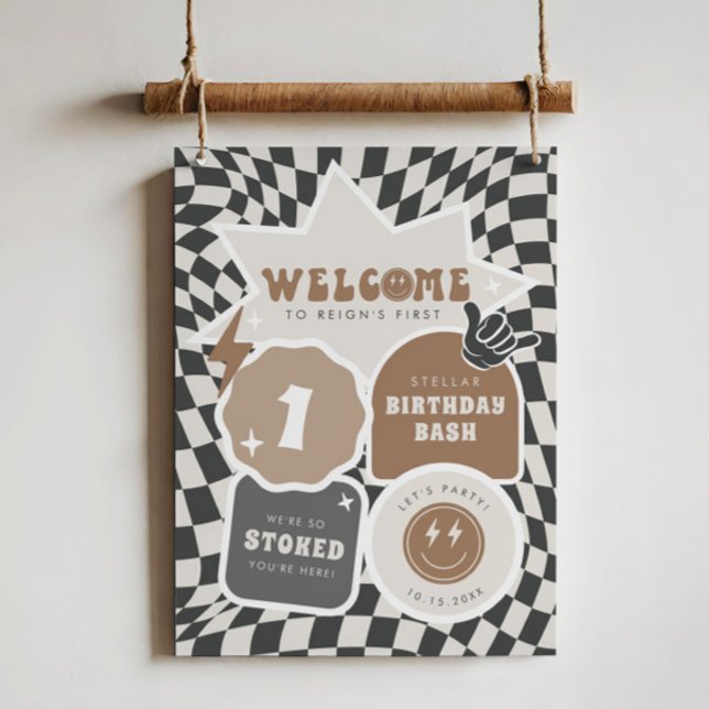 Rad Cool Dude | Boys Retro Skater Birthday Foam Board (Creator Uploaded)