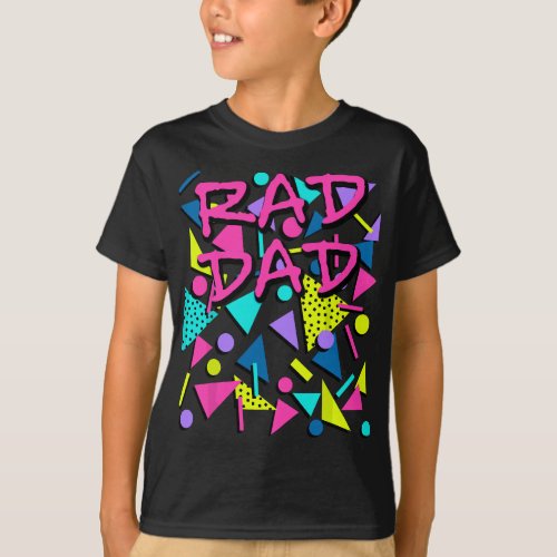 Rad Dad 80s Throwback T_Shirt