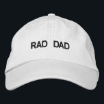Rad Dad  Adjustable Hat<br><div class="desc">Dad will feel so good wearing this RAD DAD HAT that you give him for Christmas,  Hanukkah,  his birthday,  Father's day,  or any time that you want him to know you think he is awesome.  What a great gift!</div>