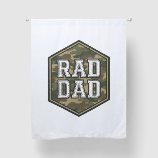 Rad Dad Camo Hexagon Vintage Engraving Design_1 Blackout Curtains