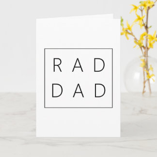 Rad Dad Father's Day Card