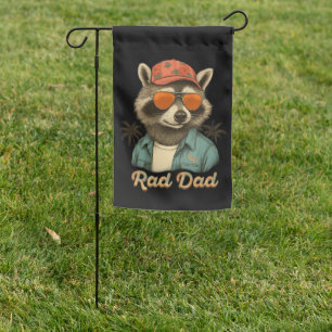 Rad Dad Funny Happy Father's Day Vintage Garden Flag