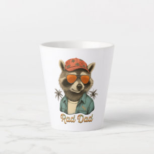 Rad Dad Funny Happy Father's Day Vintage Latte Mug