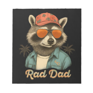 Rad Dad Funny Happy Father's Day Vintage Notepad