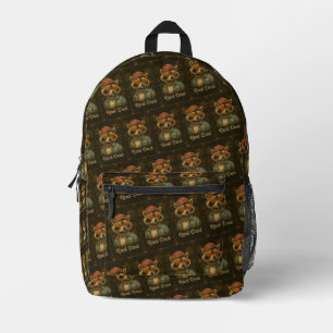 Rad Dad Funny Happy Father's Day Vintage Printed Backpack