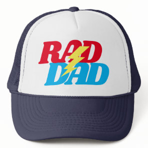 Rad Dad Lightning Bolt Trucker Hat