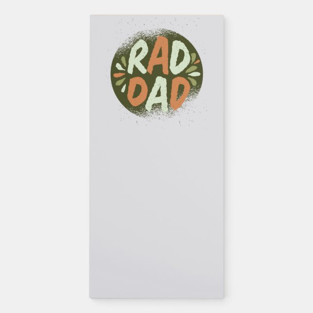Rad Dad Magnetic Notepad (Front)