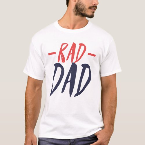 Rad Dad _ Mens Basic Dark T_Shirt