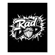 Rad Dad Poster – Cool Father's Day Gift for Him