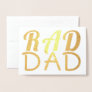 RAD DAD | Real Gold Foil | Custom Text Foil Card