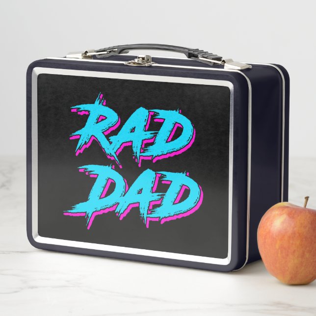 Rad Dad Retro 80's Metal Lunch Box (In Situ)