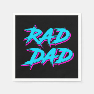 Rad Dad Retro 80's Napkins