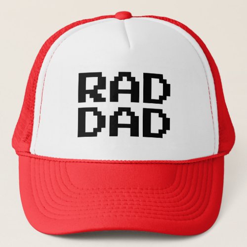 RAD DAD retro trucker hat for cool father