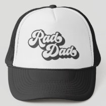 Rad Dad Retro Type | Grey Trucker Hat