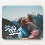 Rad Dad Retro Type Photo Mouse Pad<br><div class="desc">This design features the text Rad Dad in a retro typography. You have the ability to write a customized message and add your own photo!</div>