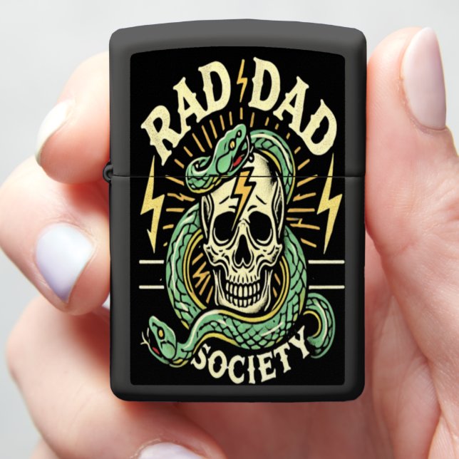  RAD DAD SOCIETY: Fearless Bond Unbroken Zippo Lighter (In Hand)