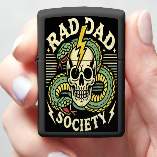RAD DAD SOCIETY: Power in Action Zippo Lighter (In Hand)