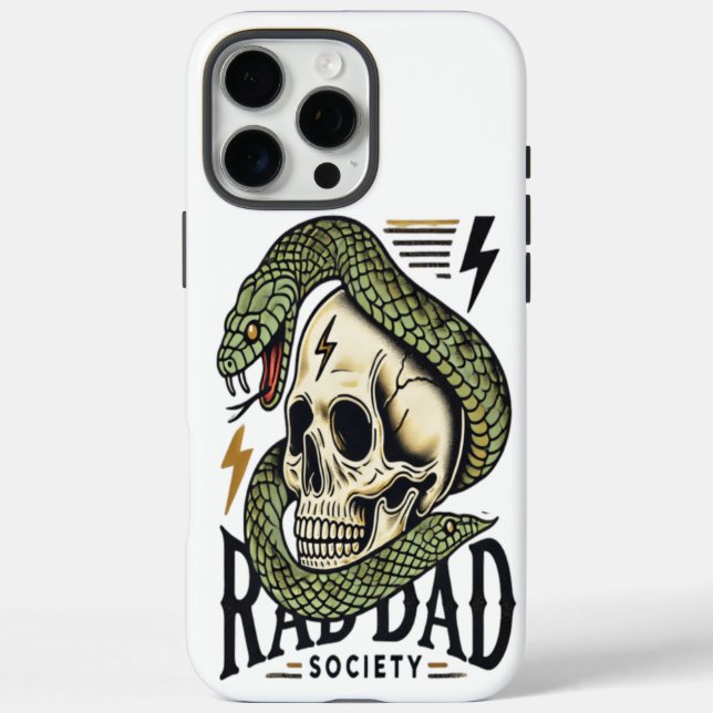 RAD DAD SOCIETY: Strength & Shock Case-Mate iPhone Case (Back)
