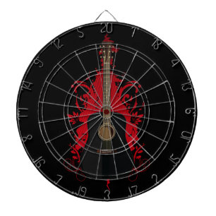 Rad Guitar  Dart Board
