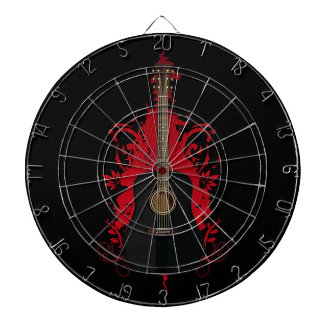 Rad Guitar  Dart Board (Front)